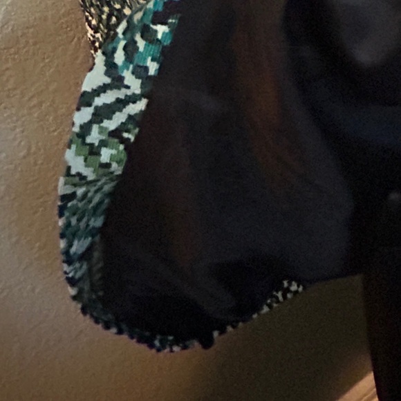 JAX Cotton Sheath Dress Green Geometric Print Size 6 - Picture 9 of 10